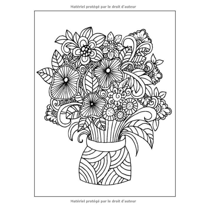1308 100 Fleurs - Livre de Coloriage pour Adultes : Plus de 100 pages à  colorier avec de belles Fleurs, Nature, Motifs et Mandalas - Cdiscount Jeux  - Jouets