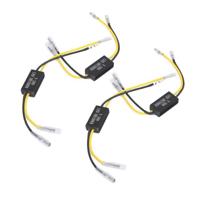 Décodeurs De Résistance Pour Phares LED Voiture - Anti-Scintillement H7 - 2 Pièces - Étanches Et Plug & Play