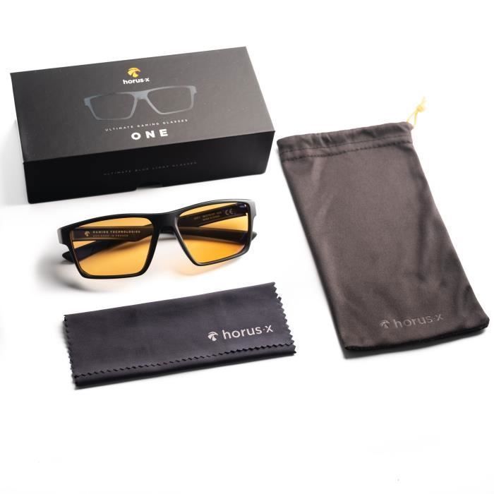 Lunettes Anti Lumière Bleue Gaming Amber Homme et Femme HORUS X - Filtre de  Protection Ecrans (Jeux Vidéos Console Ordinateur PC) - Cdiscount Bijouterie