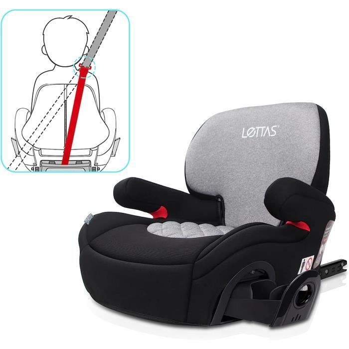 LETTAS Siège Auto ISOFIX Rehausseur Groupe 3 (6-12 ans) avec Dossier  Réglables Noir - Achat / Vente siège auto LETTAS Siège Auto ISOFIX  Rehausseur Groupe 3 (6-12 ans) avec Dossier Réglables Noir - Cdiscount