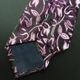 CRAVATE Homme - Cravate cravate en jacquard de soie polyester style 2 - noir YT™-3