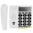 DORO Téléphone filaire PhoneEasy 312cs avec ID d'appelant - Blanc-3