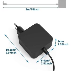 Caricatore Alimentatore USB-C™ E USB-A Da Muro Per Smartphone E Tablet Nero Fontastic 31