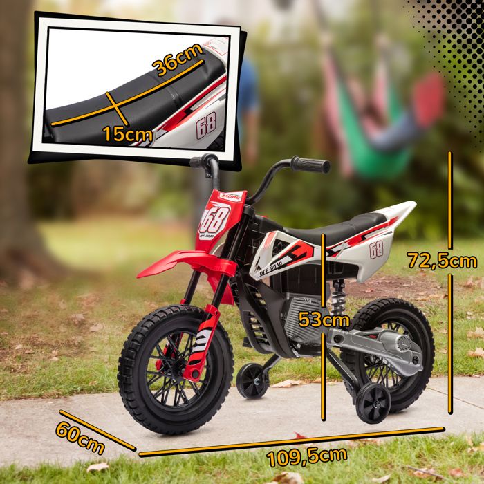 AIYAPLAY - Moto Eléctrica para Niños de 3 Años Moto de Batería para AIYAPLAY - Moto Eléctrica para Niños de 3 Años Moto de Batería para