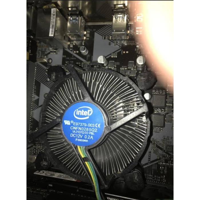 E97379 003 Core I3 I5 I7 Socket 1150 1155 1156 Conector De 4 Pines Cpu Cooler Con Disipador De Calor De Aluminio Y Ventilad u3606 Cdiscount Informatique