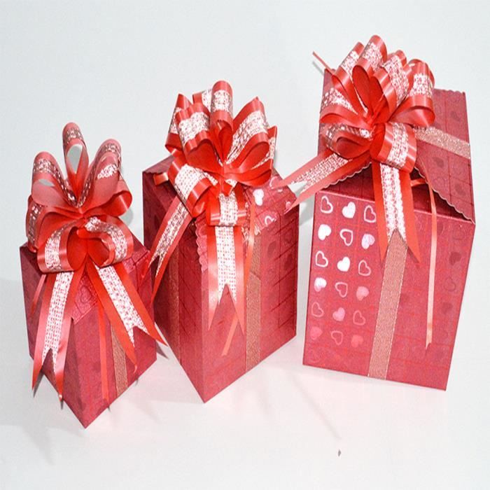 Coffret cadeau,Bowknot Boite Cadeau,Boite cadeau magnétique,boîte-cadeau de  luxe,Boite Papier avec Ruban,pour Réception de Mariage, Anniversaire,  Noël.,valentin, pâques, halloween : : Cuisine et Maison