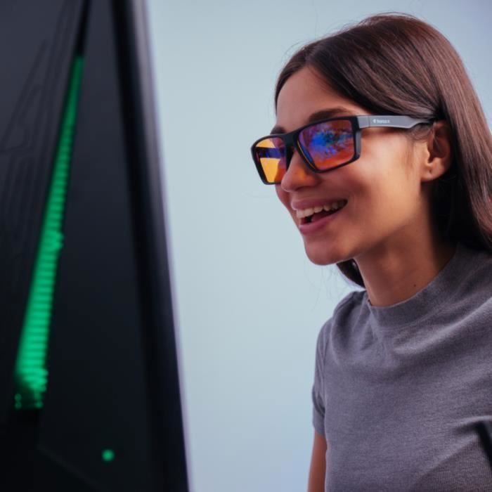 Lunettes Anti Lumi re Bleue Gaming Amber Homme et Femme HORUS X