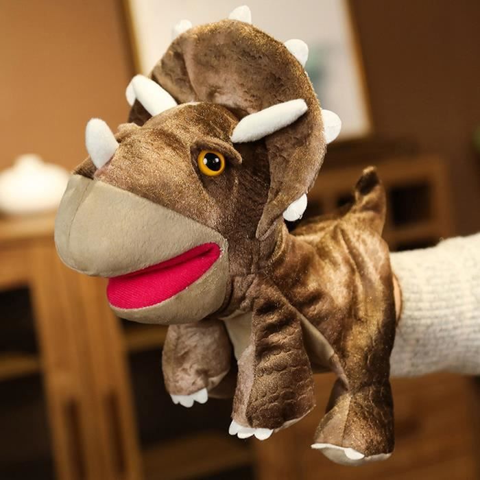 Omabeta Marionnettes à main d'animaux Marionnette à main en forme d'animal,  jouet en peluche doux et jouets poupee Café 25cm - Cdiscount Jeux - Jouets