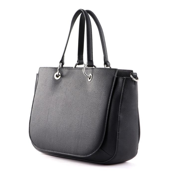 TOMMY HILFIGER TH Emblem Satchel Black 209917 sac a epaule bandouliere sacoche noir Cdiscount Bagagerie Maroquinerie