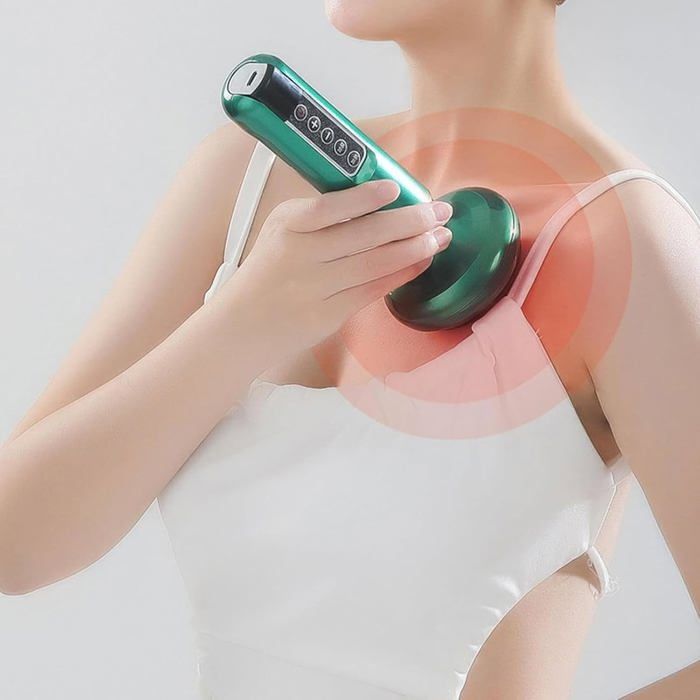 Masseur Abdominal Électrique Anti-Cellulite - Portable, Rechargeable USB - Blanc - Neuf