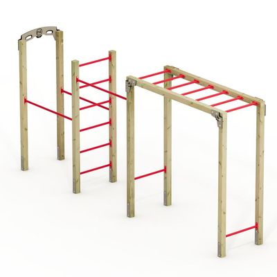 DH FitLife Barre De Traction 4-en-1 à Fixer Au Plafond – 300 Kg, 8 Poignées Antidérapantes, 3 œillets Pour Sac De Boxe Et Accessoires, Bandes Incluses