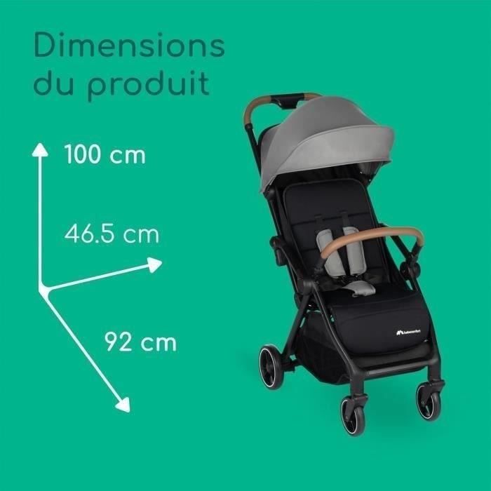 Bebeconfort Sunlite Passeggino Leggero 7.2kg - Per Neonati E Bambini Fino A 4 Anni, Grigio - Foto 10