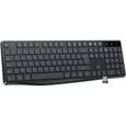 CLAVIER VicTsing Clavier sans Fil AZERTY Ultra-Mince, Clavier Ergonomique USB Silencieux 2,4 GHz, Interrupteur Ind&eacute;pend443-0