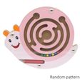 QQ10841-Jouet éducatif en bois pour enfants apprentissage précoce labyrinthe magnétique Puzzle labyrinthe casse-tête jeu éducatif-0