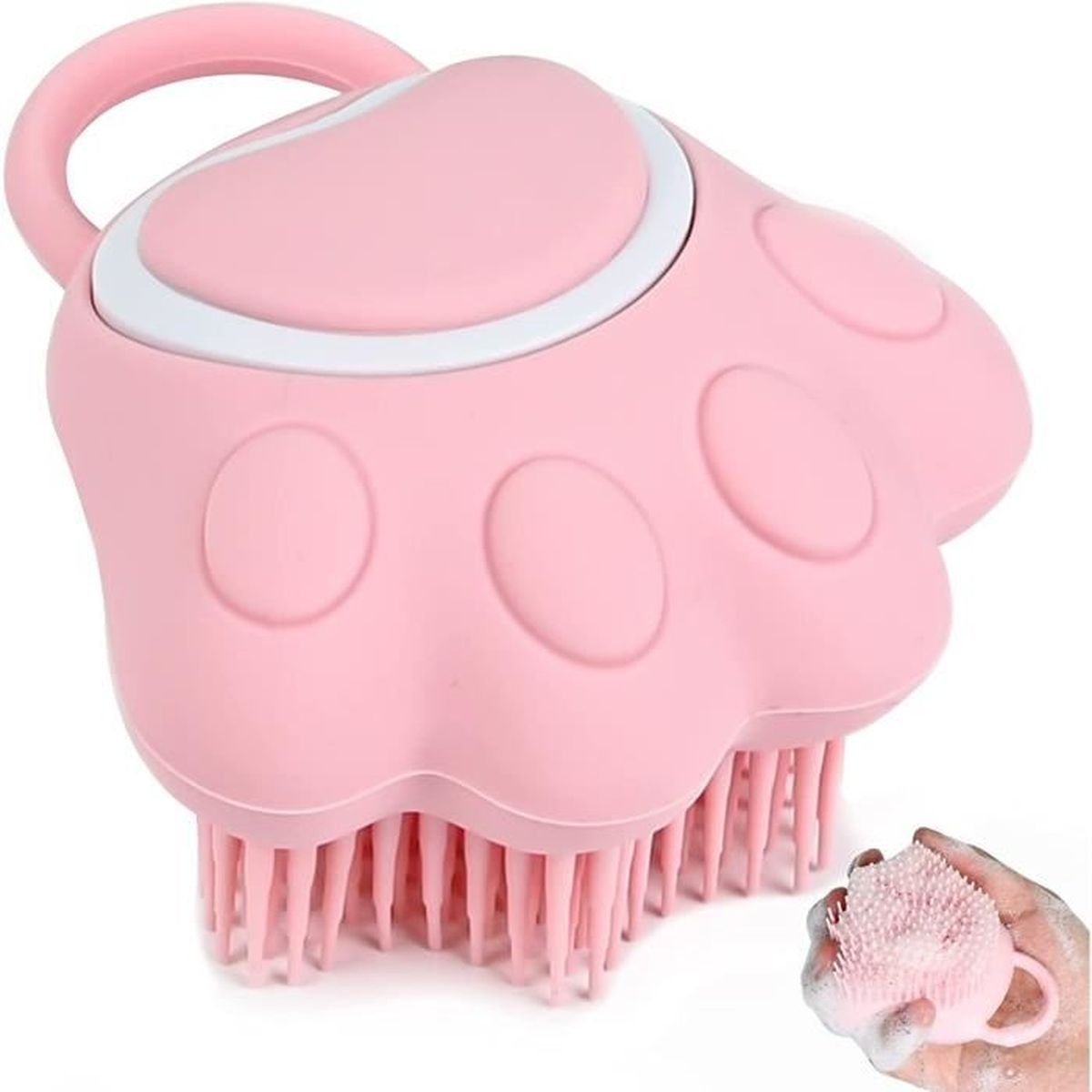 Brosse de bain pour chiens et chats, brosse de bain en silicone souple