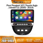 AWESAFE Autoradio Android 13 pour Peugeot 107 Toyota Aygo Citroen C1 2Go+64Go 10'' Écran avec boutons Carplay Android Auto
