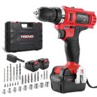 Perceuse visseuse sans fil TEENO - 21V - 2 batteries Lithium + 41 accessoires + gants professionnels