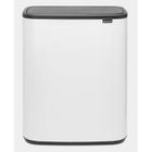 BRABANTIA Poubelle Bo Touch Bin - 2x 30 L - White