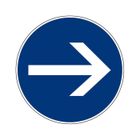 Panneaux d’obligations ronds 300mm ''Sens obligatoire'' - NOVAP - 4060408