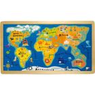 HANDELSHAUS LEGLER Puzzle en Bois Carte du Monde 24 pièces