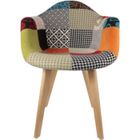 THE CONCEPT FACTORY Fauteuil scandinave Patchwork • Chaise • Fauteuil scandinave Patchwork • 74725