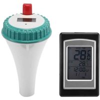 Thermomètres à Eau Flottante Thermomètre pour Spa et Piscine Télécommande sans Fil avec écran LCD numérique pour piscines extér 736