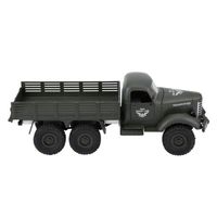 Tbest camion RC 1/16 modèle télécommande camion militaire à six roues motrices RC jouet voiture (vert)