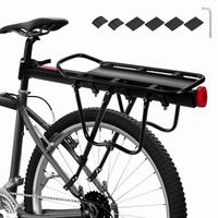 Porte-Bagage Vélo Arrière Universel, Porte-Bagage VTT en Alliage d'Aluminium avec Monte Rapide, Charge maximale 50 kg