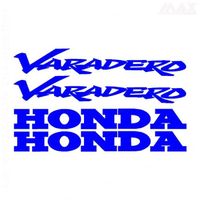 4 stickers VARADERO – BLEU ROI – sticker HONDA 125 1000 XL V - HON413