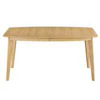 Table à manger extensible scandinave en bois clair - MILIBOO - LEENA - Rectangulaire - 6 personnes