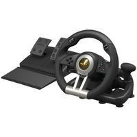 PXN V3IIIB Volant de Course avec Pédales, Retour de Vibratoire, 180° Volant pour PC, Xbox, PS3, PS4, Nintendo Switch