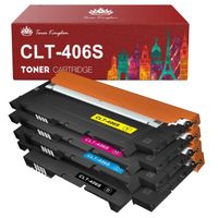 TONER KINGDOM Toner Compatible pour Samsung CLT-406S pour Samsung Xpress SL-C410w SL-C463W CLP-360 CLP-362 CLP-364 CLX-3302 CLX-3305