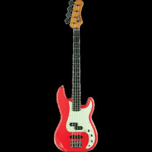 BASSE Eko VPJ280V-RELIC-RED - Guitare basse 4 cordes Type P Relic Fiesta Red