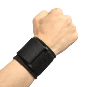 BRACELET D'ACTIVITÉ Akozon Bracelet d'haltérophilie 1 Pcs Sport Wraps Bandage Haltérophilie Bracelet Support Brace Protector (noir)