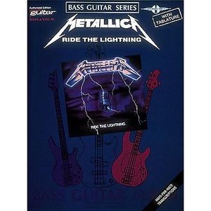 PARTITION Metallica - Ride the Lightning*, Recueil Guitare basse édité par Hal Leonard