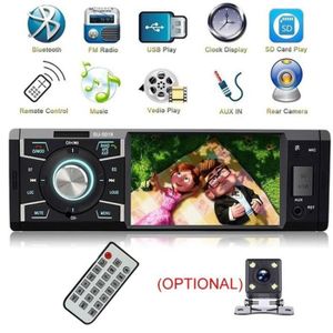 Zerone 4 /× 60 W Autoradio Single DIN pour Voiture Lecteur st/ér/éo Bluetooth MP5 Mains Libres st/ér/éo pour Voiture Support MP3//MP5//USB /Écran LCD avec t/él/écommande