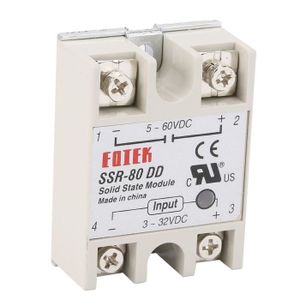 1pc Solid State Relais SSR-60 DD Courant Direct-courant continu 60 A 3-32VDC//5-60VDC