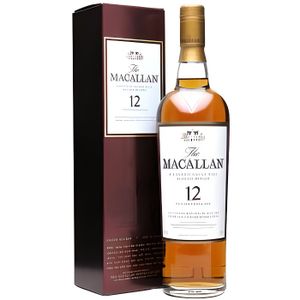 WHISKY BOURBON SCOTCH Bouteille de whisky Macallan Sherry OAK 12 ans