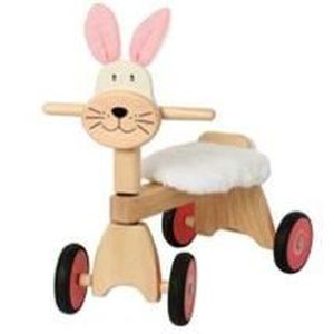 VEHICULE PORTEUR Porteur enfant en bois Bunny - Pour bébé à partir de 18 mois