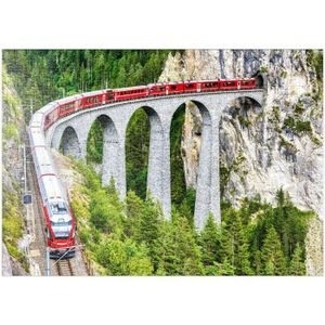 PUZZLE Train Glaciaire Bernina-Express Sur Le Viaduc De L