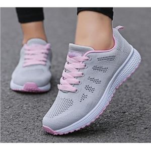 BASKET Chaussures Casual Femme - ECELEN - Rose - Respirant - Sneakers