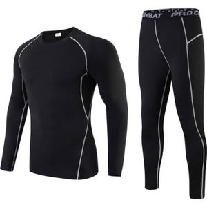 Youthful flying Homme Caleçon Long Thermique Polaire Base Layer Pantalon  Chaud Respirant sous-Vêtement Thermique d'hiver(Size:L,Color:Noir) :  : Mode