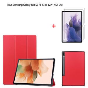 HOUSSE TABLETTE TACTILE Tablette Coque Samsung Galaxy Tab S7 FE T736 12.4 