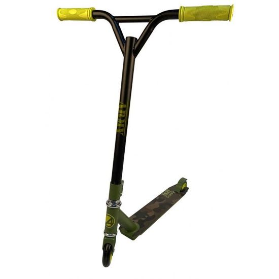 Trottinette pro freestyle pour enfants et ados 8–13 ans – trottinette de tricks solide, hauteur fixe 32 po, roues 110 mm, noir/rouge – Madd Gear Carve Elite Pour les 8 ans et plus
