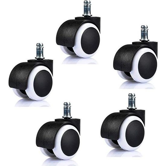 Roulette Pour Chaise De Bureau Wagner 01401161 Roulette Pivotante Pour Chaise De Bureau U2013 Souple U2013 Diamu00e8tre : 50 Mm U2013 Hauteur Roulette Chaise