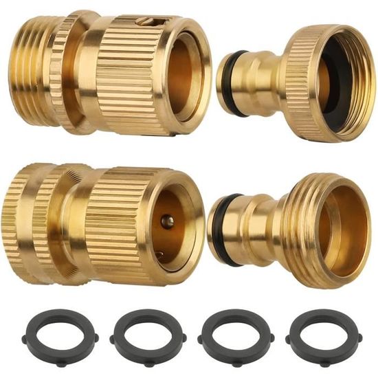 Kit De Raccords De Tuyau 3/4" – 14 Pièces Compatibles Gardena | Arrosage Jardin, Lavage Auto, Connexion Sans Fuite