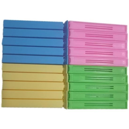 24 Pcs Alimentaire Clip D'Étanchéité, 7-11-14.6 Cm Clip Fermeture