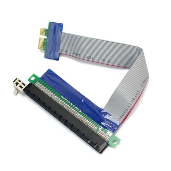 DeLock Riser Card PCIe x4 slot avec câble 60 cm - Alimentation