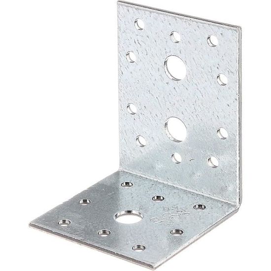 Lot De 40 équerres Acier Galvanisé 70x60x60mm - Fabriqué En France, Assemblage Bois