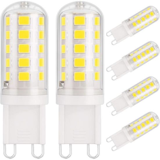 AMPOULE DiCUNO Ampoule LED G9 3W, 430LM, &eacute;quivalen 40W halog&egrave;ne, Blanc froid 6000K, 220-240V, CRI> 85, NON-Dimmabl176